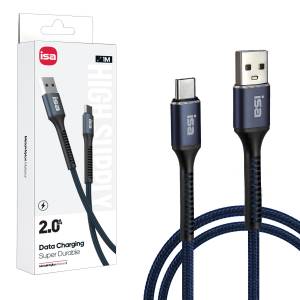 Кабель BX-6 USB на Type-C 1m 2A ISA синий