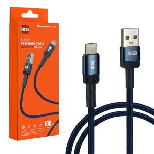 Кабель BX-3 USB на Lightning 1m 2A ISA синий