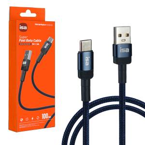 Кабель BX-3 USB на Type-C 1m 2A ISA синий