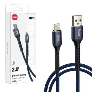 Кабель BX-6 USB на Lightning 1m 2A ISA синий