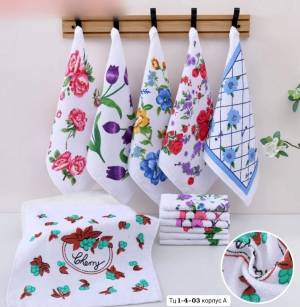 [Упаковка 12 шт] Тонкие махровые полотенца для кухни 30*30 см